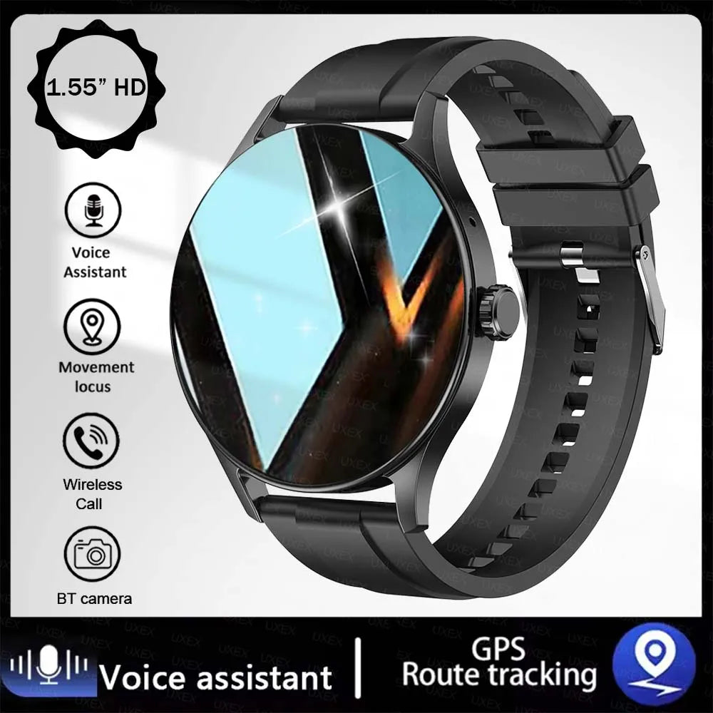 Fashion Smart Watch Plus 1.55" HD: Llamadas BT, Control por App y Monitor de Salud Premium