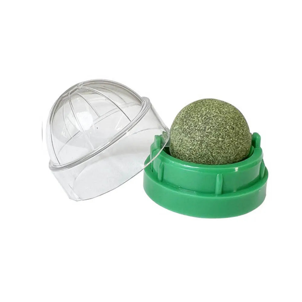 Bola de Catnip Giratoria para Pared: Premio Natural y Saludable para Gatos
