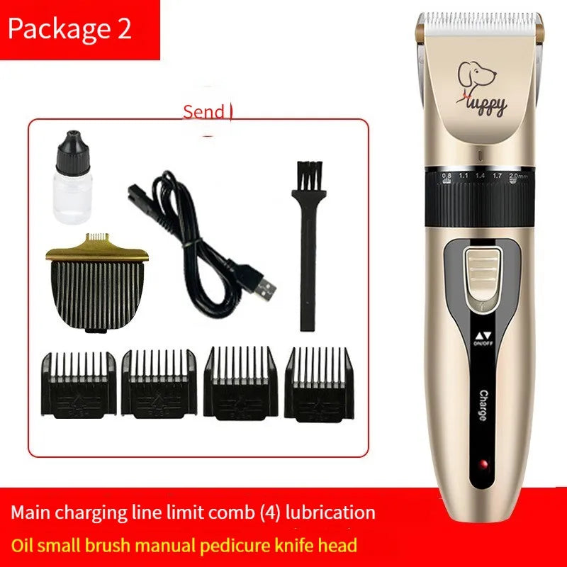 Kit de Grooming Profesional para Mascotas: Cortadora Inalámbrica Silenciosa