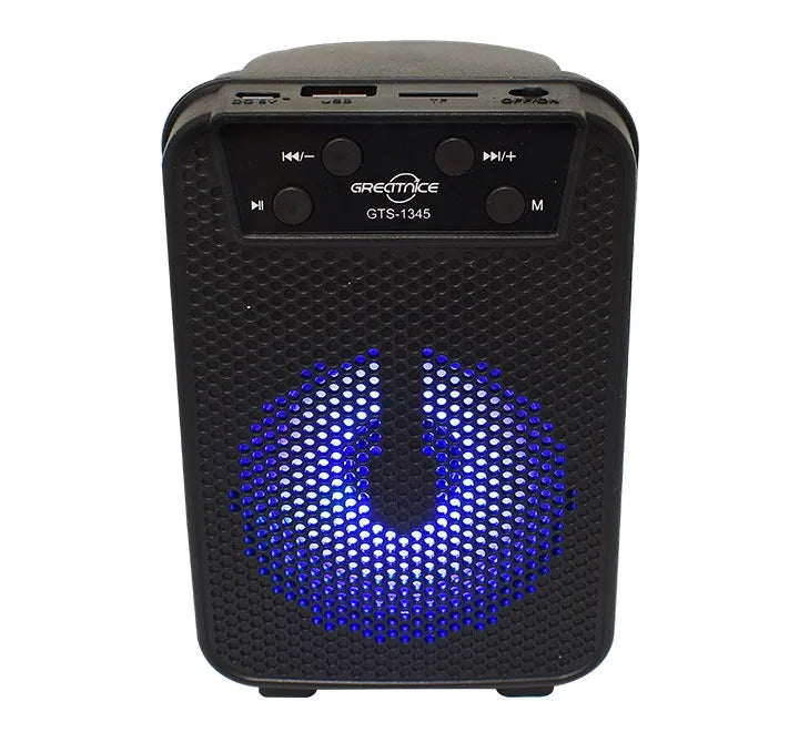 Bocina Bluetooth 5.0 con Luz LED Rítmica: Radio FM, Lector USB/SD y Sonido Pro de 3 Pulgadas