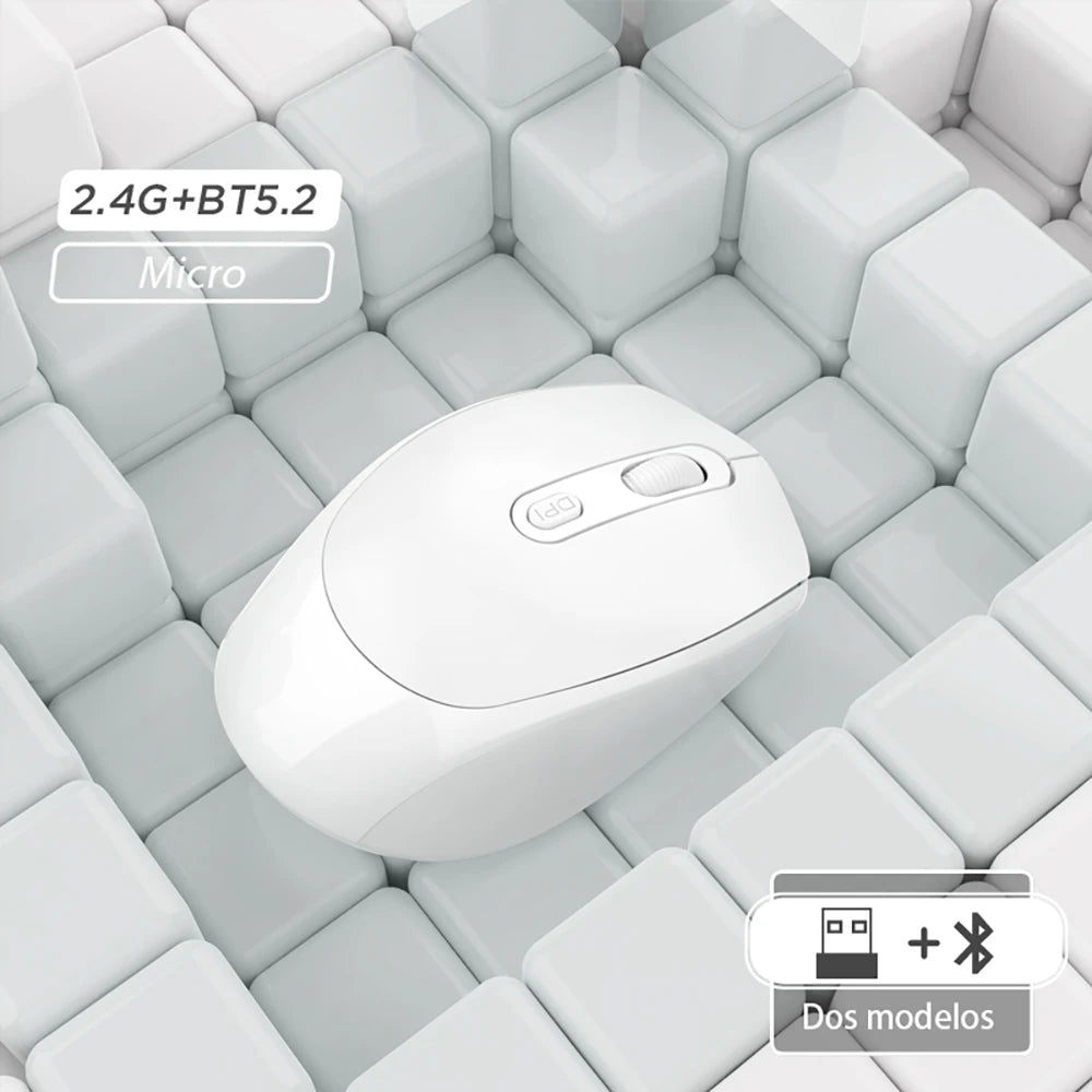 Mouse Inalámbrico Macaron: Ergonómico, Silencioso y Ultra Portátil 2.4G