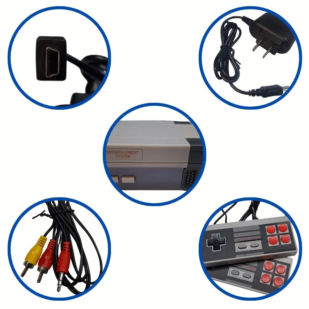Mini Consola Retro Classic: 620 Juegos Integrados, 2 Controles y Conexión Plug & Play