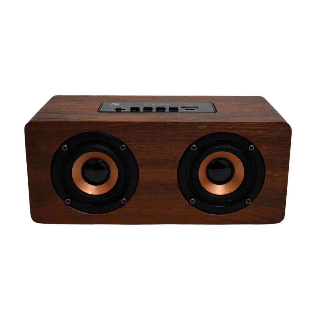 Bocina Bluetooth de 3" Wood Edition: Sonido HiFi, Diseño Elegante en Madera y Portabilidad Premium