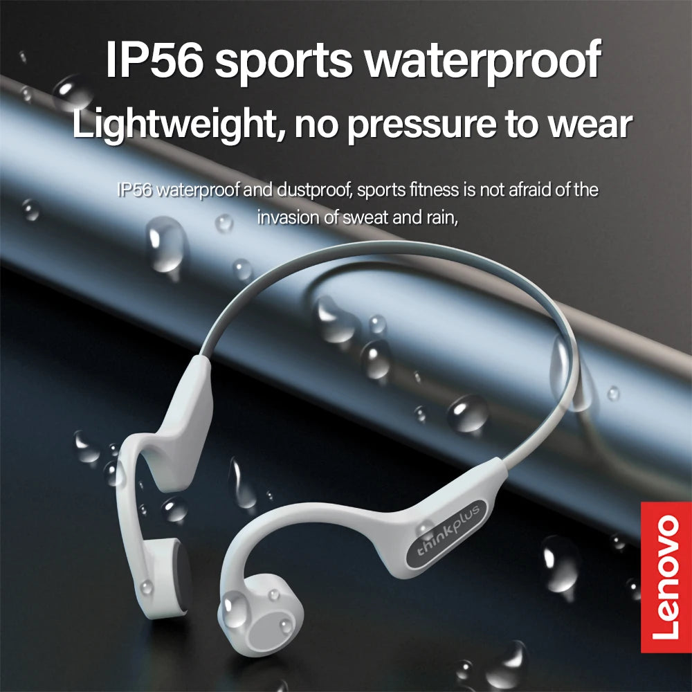 Lenovo X3 Pro: Audífonos de Conducción Ósea Real, Bluetooth 5.3 y Resistencia al Agua