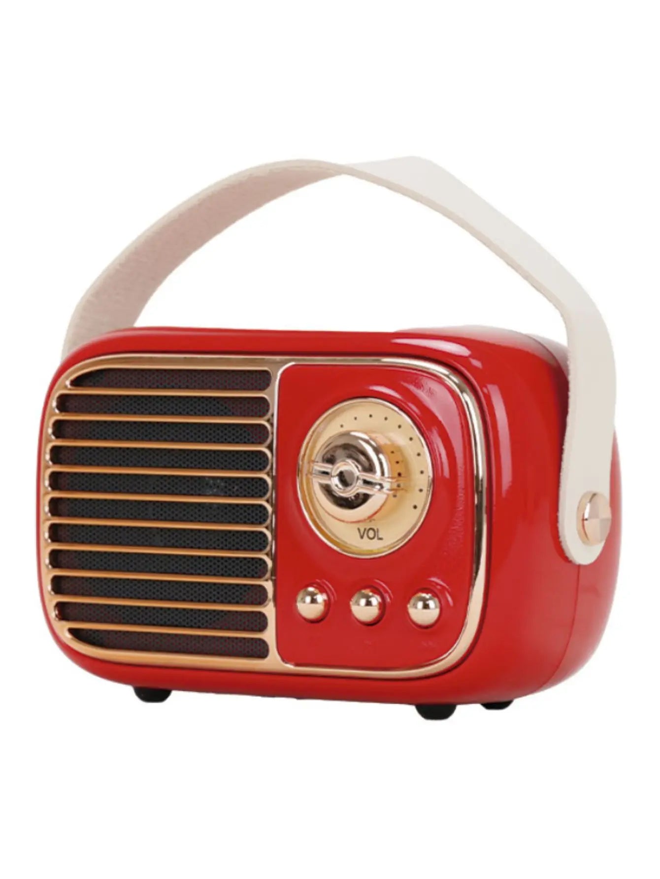 Bocina Retro Bluetooth 5.0: Estilo Radio Clásica con FM, Portátil y en Colores Coleccionables
