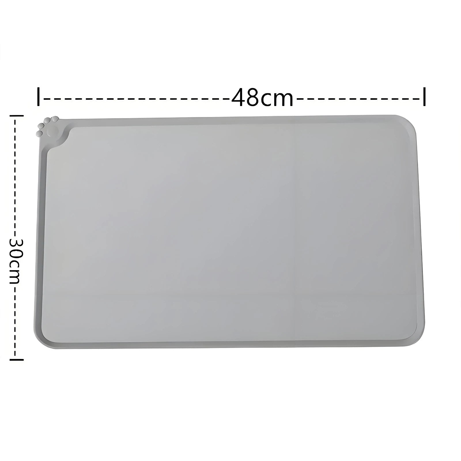 Estación de Alimentación Ergonómica: 2 Tazones de Acero Inoxidable con Tapete