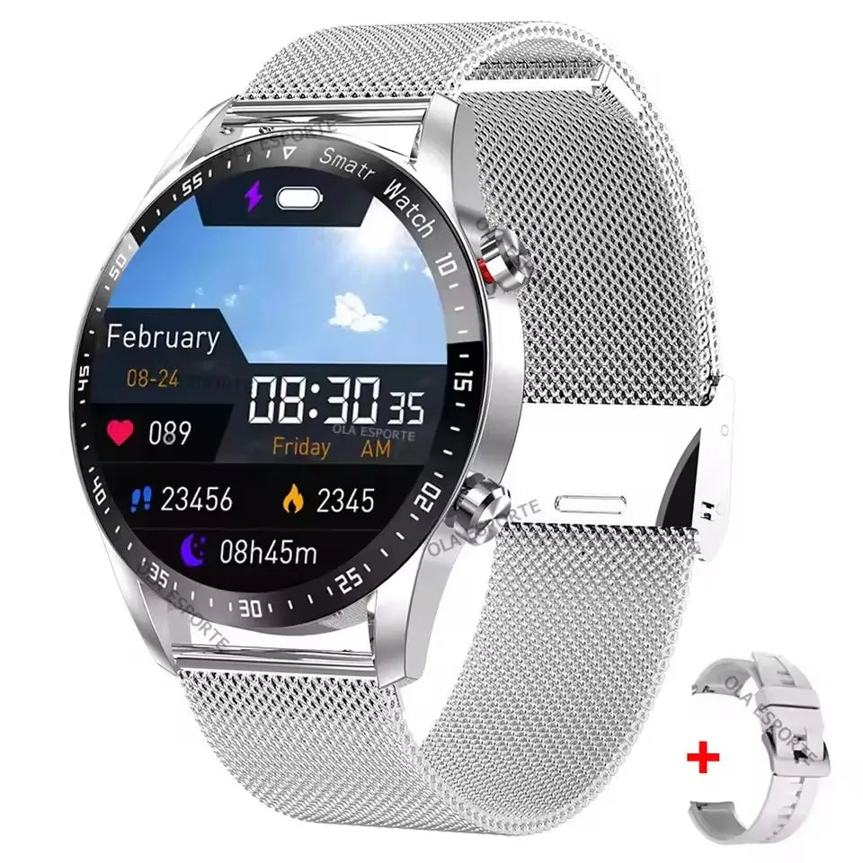 Smartwatch Pro 2025: Pantalla Completa, Llamadas Bluetooth, GPS y Monitor de Salud ECG