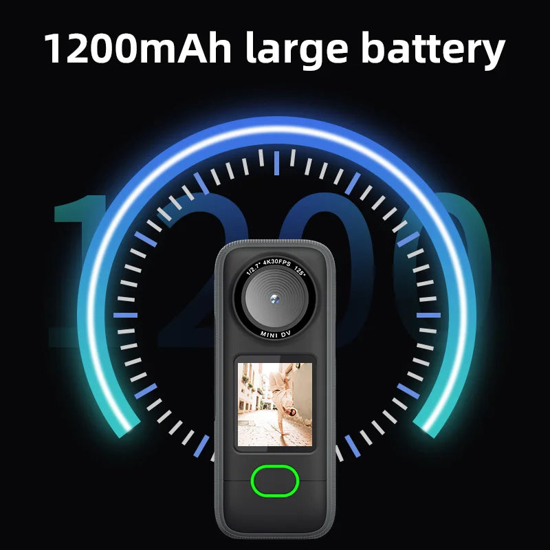 Cámara de Acción 4K Touch Pro: Pantalla Táctica, Estabilizador de Imagen y Bodycam Waterproof para Vlog