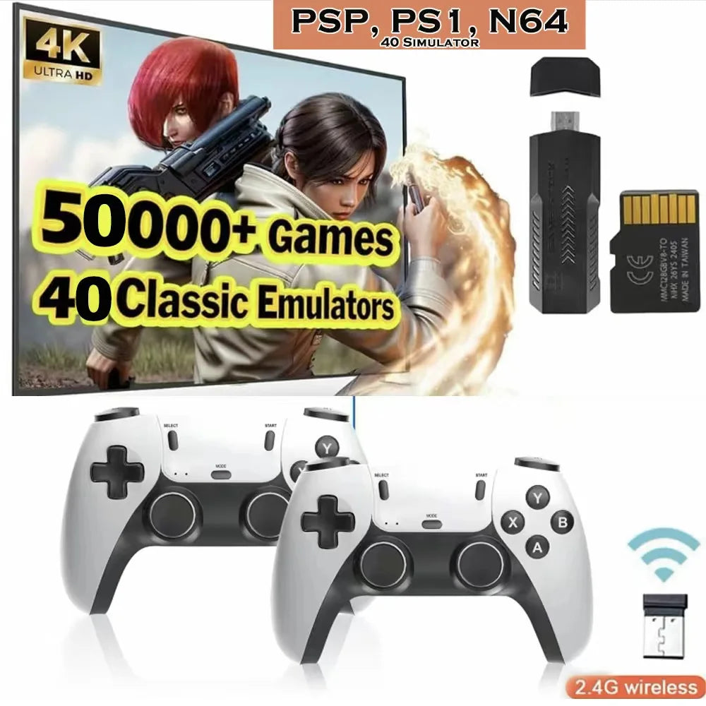 Consola X2 Pro Ultra 4K: El Centro Arcade Definitivo con Juegos 3D, PSP, PS1 y Soporte para 4 Jugadores
