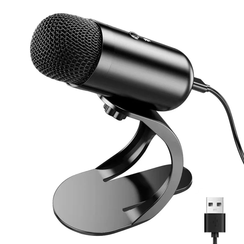 Micrófono de Conferencia Profesional: Cuello de Cisne USB para PC, Gaming y Oficina
