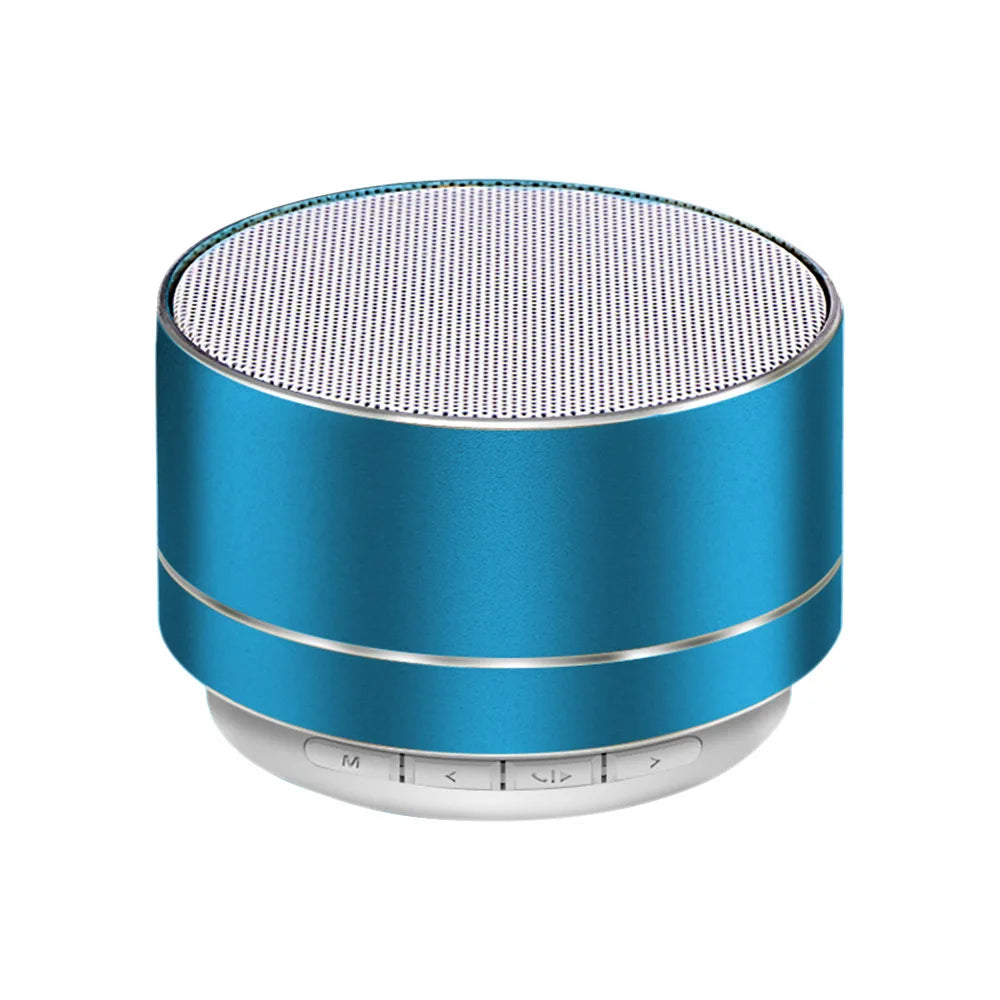 Bocina A10 Metálica: Mini Subwoofer Bluetooth, Sonido Surround HD y Soporte para Micro SD