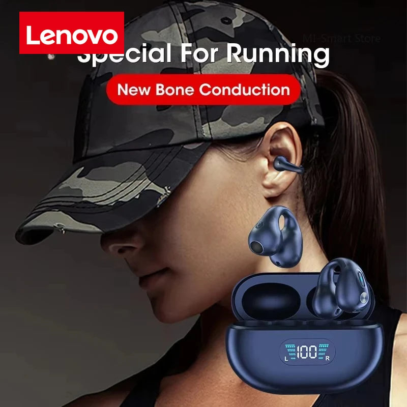Audífonos Lenovo Clip-on Sport: Sonido HiFi Dolby Bass y Conducción Ósea Direccional