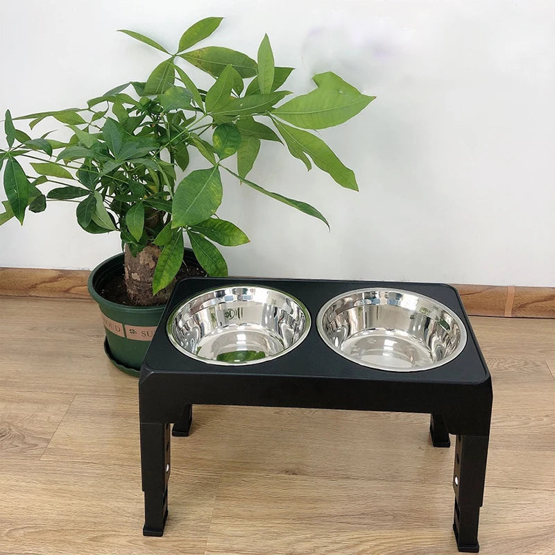 Estación de Alimentación Ajustable BOOTEELY: Comedero Elevado para Perros (S, M, L)