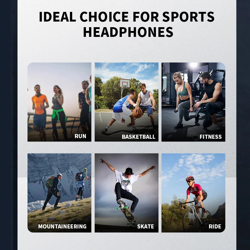 Audífonos de Conducción Ósea Real 2025: Bluetooth 5.3, Deportivos y Resistentes al Agua