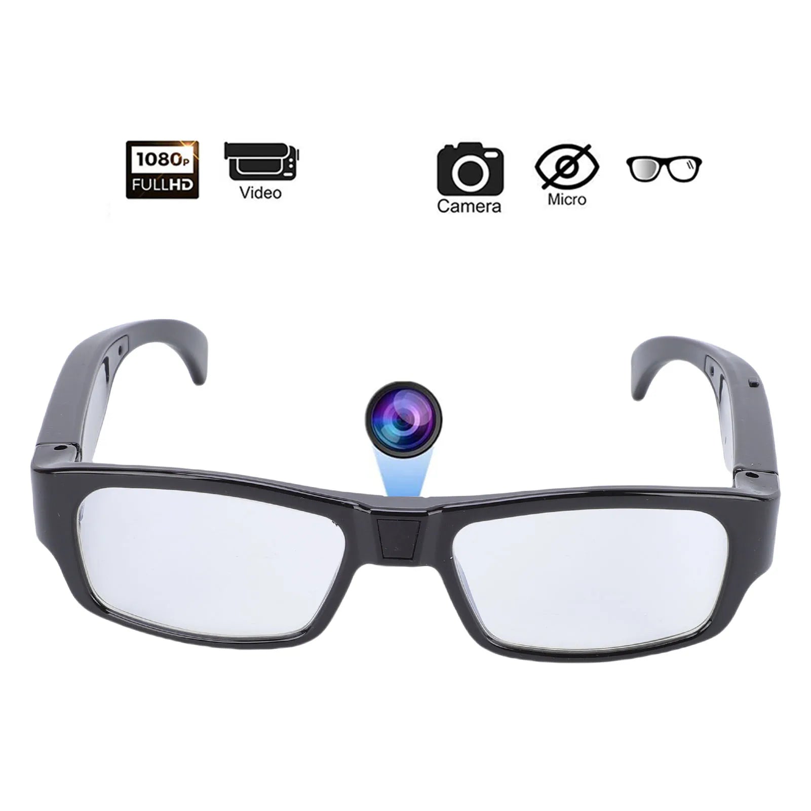 Gafas de Sol con Cámara Pro 1080P: Video HD, Fotografía y Acción Deportiva en Formato 16:9