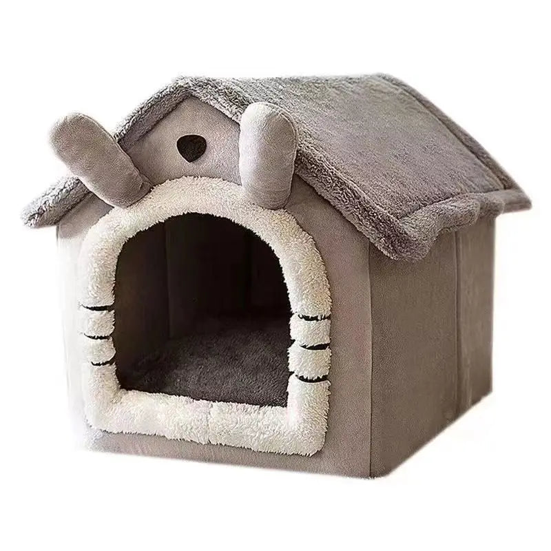Casa Iglú Térmica para Mascotas: Cama 2 en 1 con Cojín Lavable y Desmontable