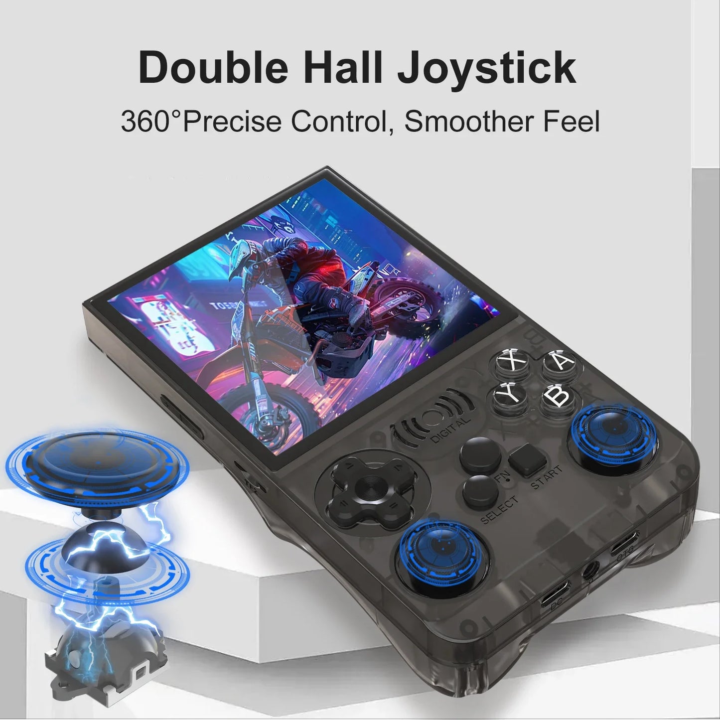 GAMINJA ANS13 Retro Handheld: Consola Portátil con Pantalla HD de 3.0", 500+ Juegos Clásicos y Salida a TV