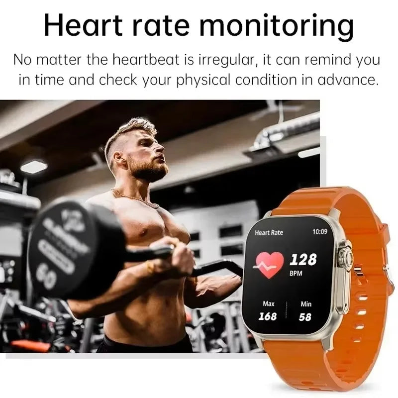 Smartwatch Ultra 8 Pro 49mm: Pantalla AMOLED 2.3", Brújula Real y NFC