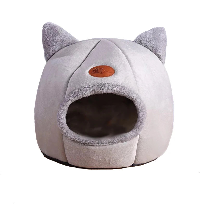 Cama Cueva "Deep Sleep" Premium: Nido Térmico y Acogedor para Gatos y Perros