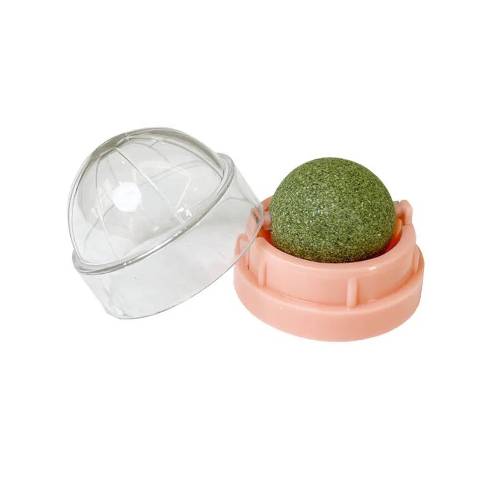 Bola de Catnip Giratoria para Pared: Premio Natural y Saludable para Gatos