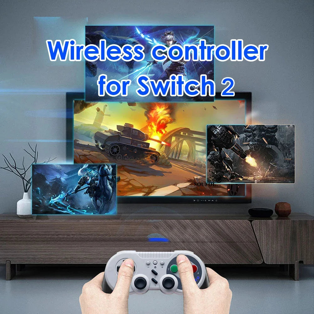 Mini Consola Retro Wireless 2026: Control Inalámbrico Pro para Switch 2 y Windows PC