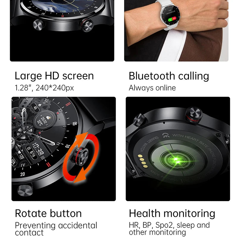 Smartwatch Medical Pro 2025: GPS Real, ECG+PPG y Llamadas Bluetooth