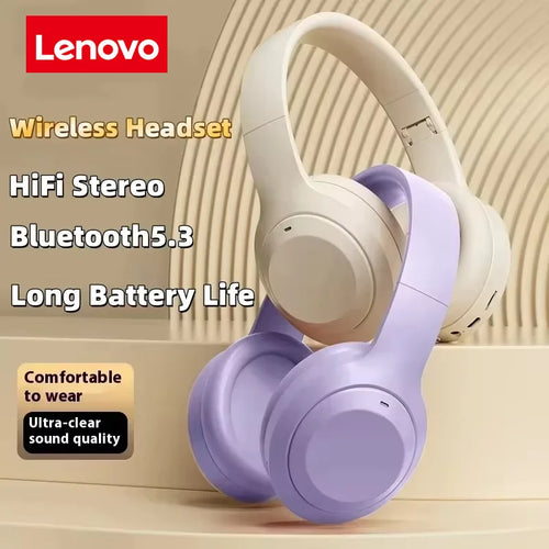 Audífonos Lenovo HiFi Pro: Dual Wireless/Wired, Sonido HD y Diseño Plegable