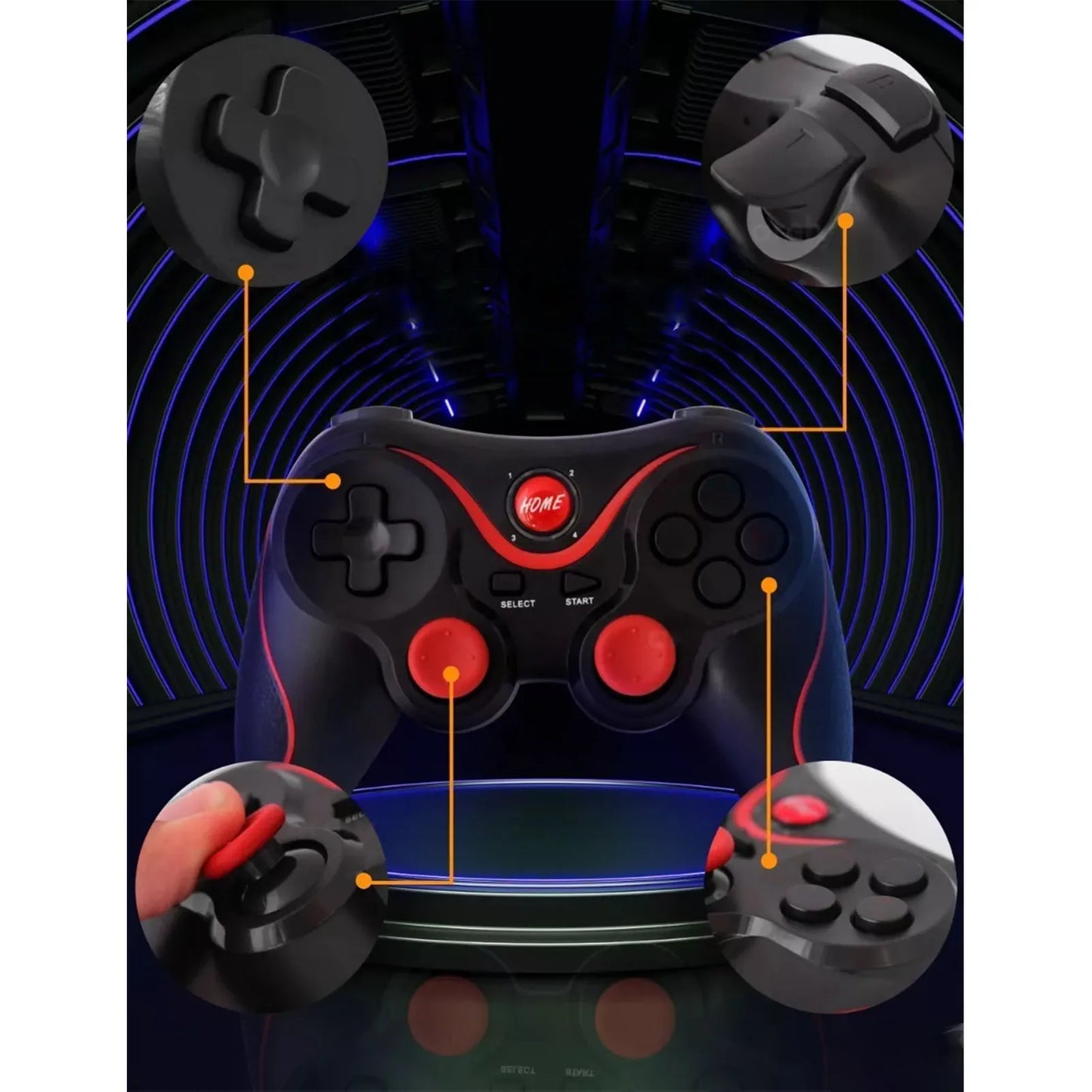 Control Gamer X3 Pro: Mando Inalámbrico Universal para Android, iOS, PC, Smart TV y VR
