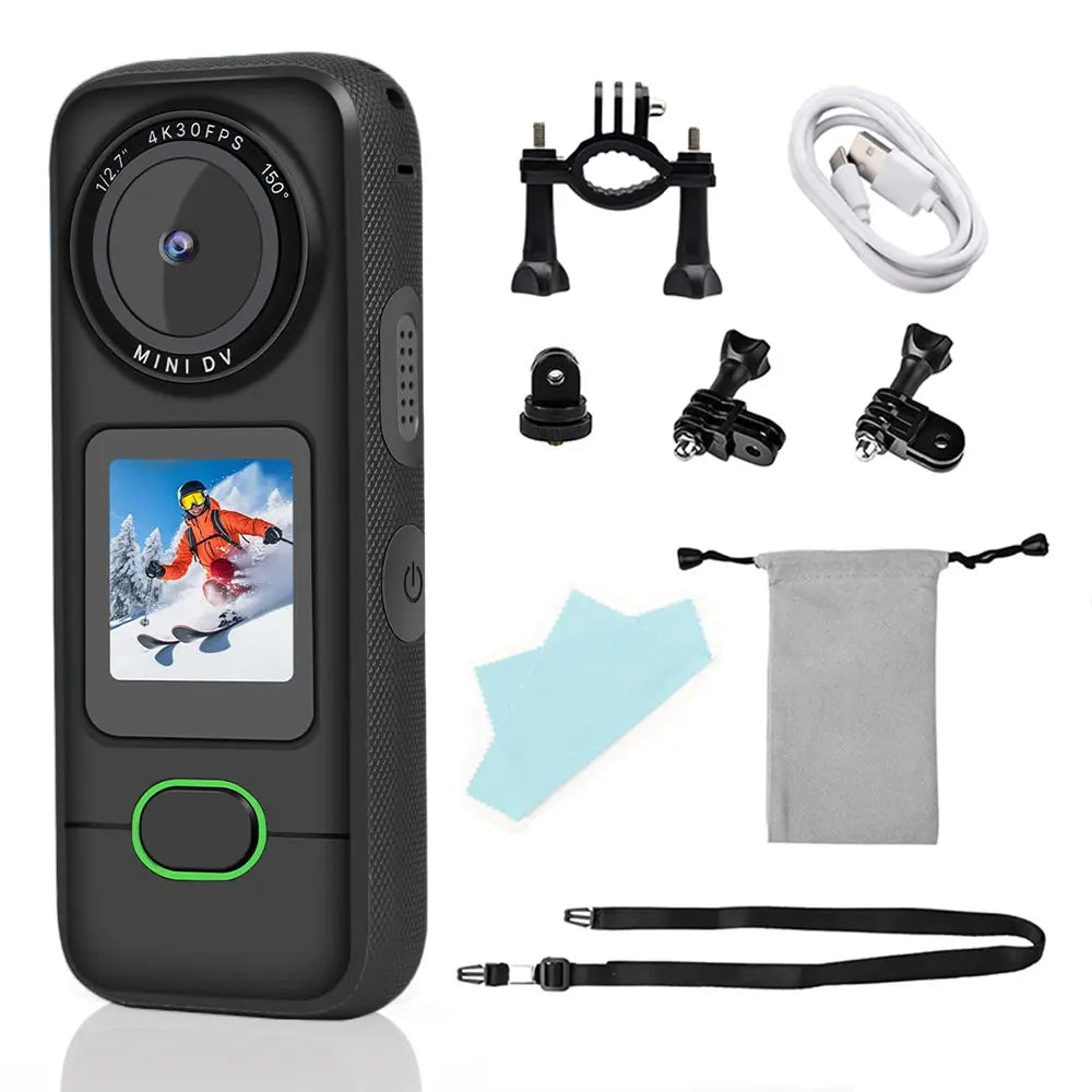 Cámara de Acción 4K Touch Pro: Pantalla Táctica, Estabilizador de Imagen y Bodycam Waterproof para Vlog