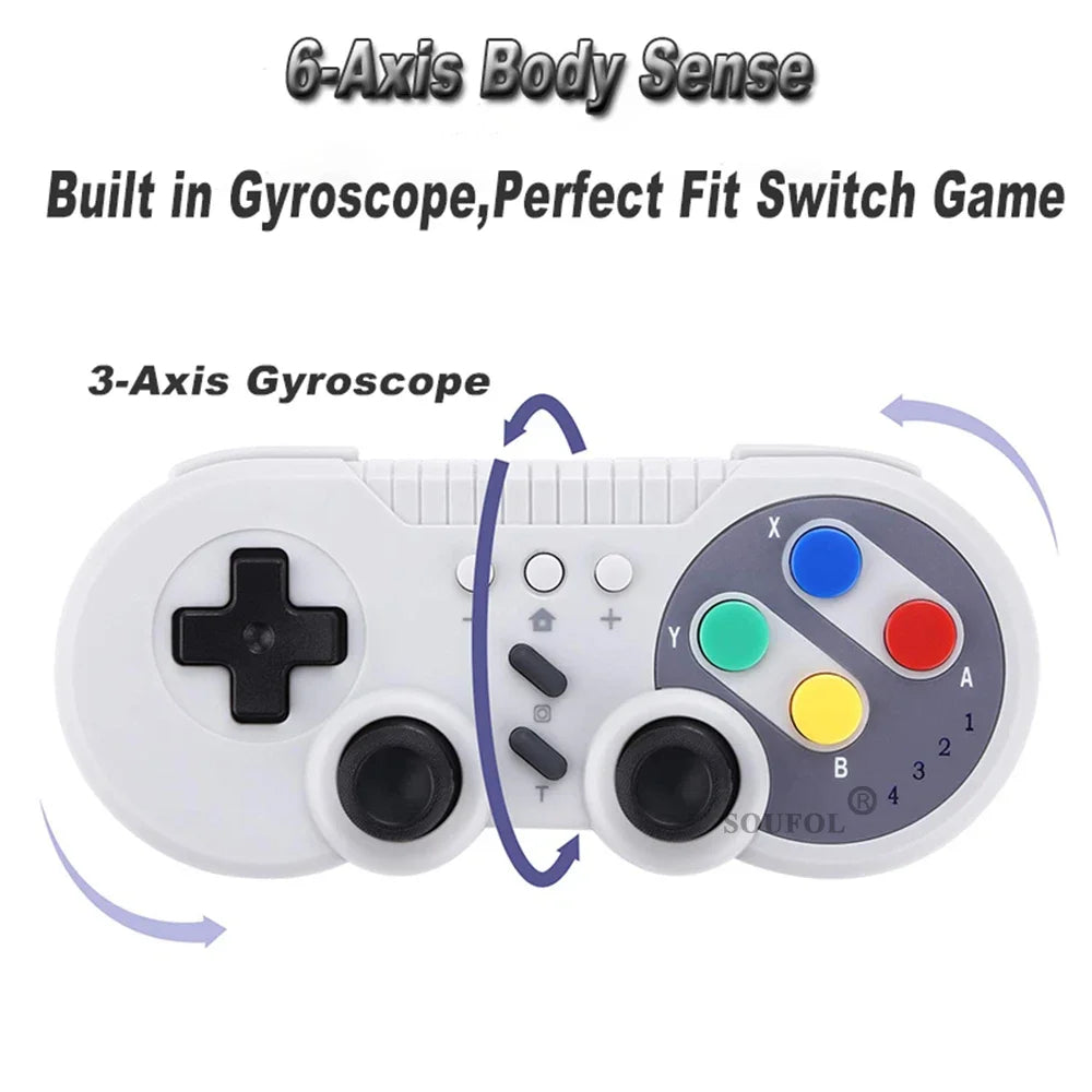 Mini Consola Retro Wireless 2026: Control Inalámbrico Pro para Switch 2 y Windows PC