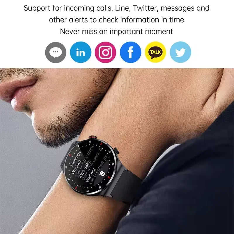 Smartwatch Pro 2025: Pantalla Completa, Llamadas Bluetooth, GPS y Monitor de Salud ECG