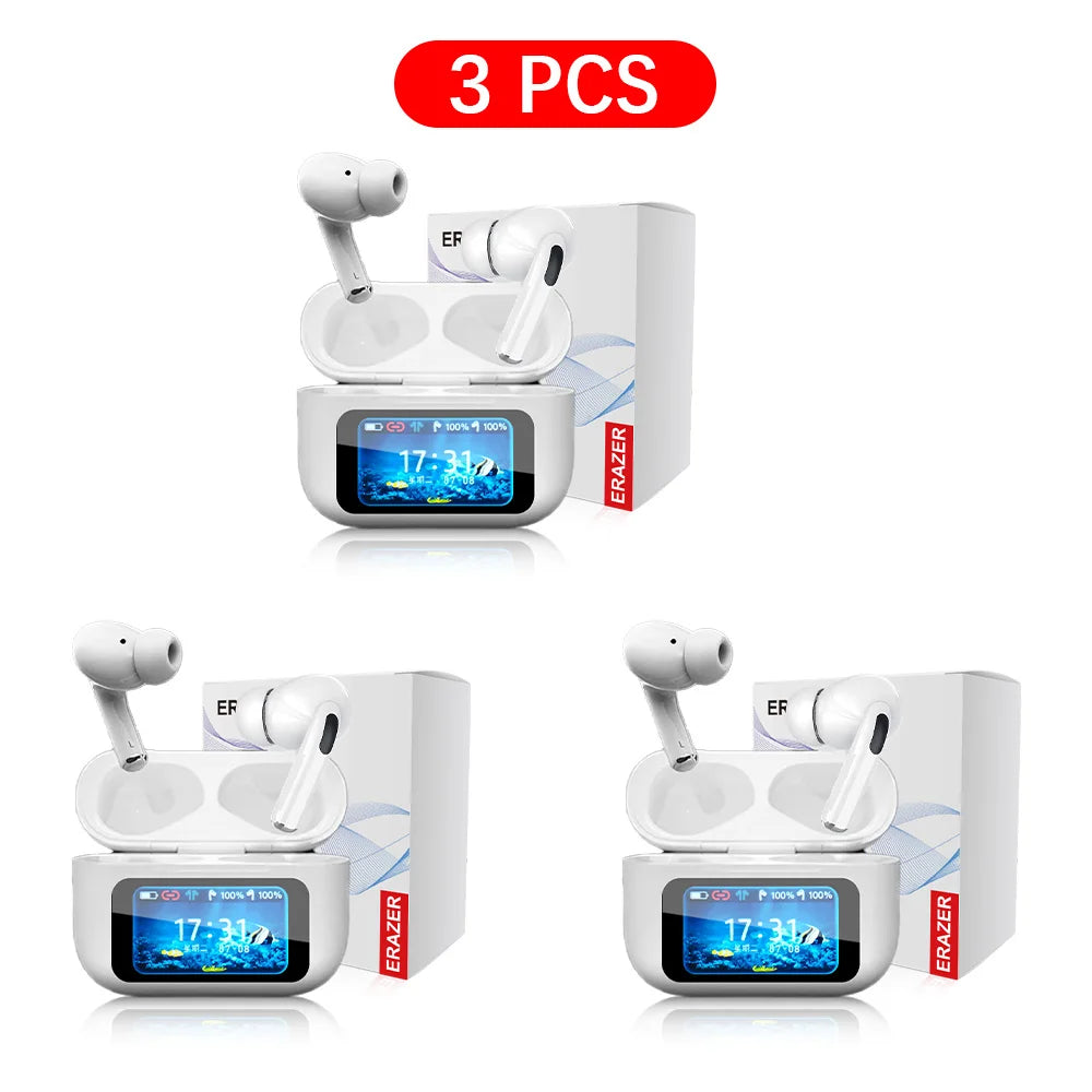 Audífonos ERAZER Pro: Pantalla Táctil Inteligente, Cancelación de Ruido ANC y Sonido HiFi