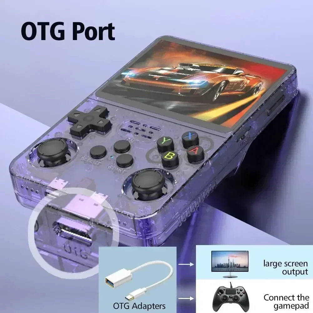 R36S Pro Retro Handheld: Consola Portátil con Pantalla IPS de 3.5", Hasta 256GB y Emulación de N64/PSP