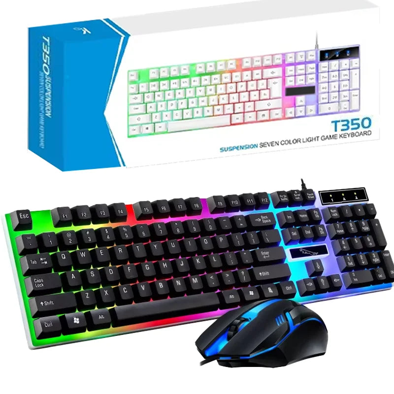 Kit Gamer y Oficina Pro: Teclado y Mouse Alámbrico de Alta Respuesta