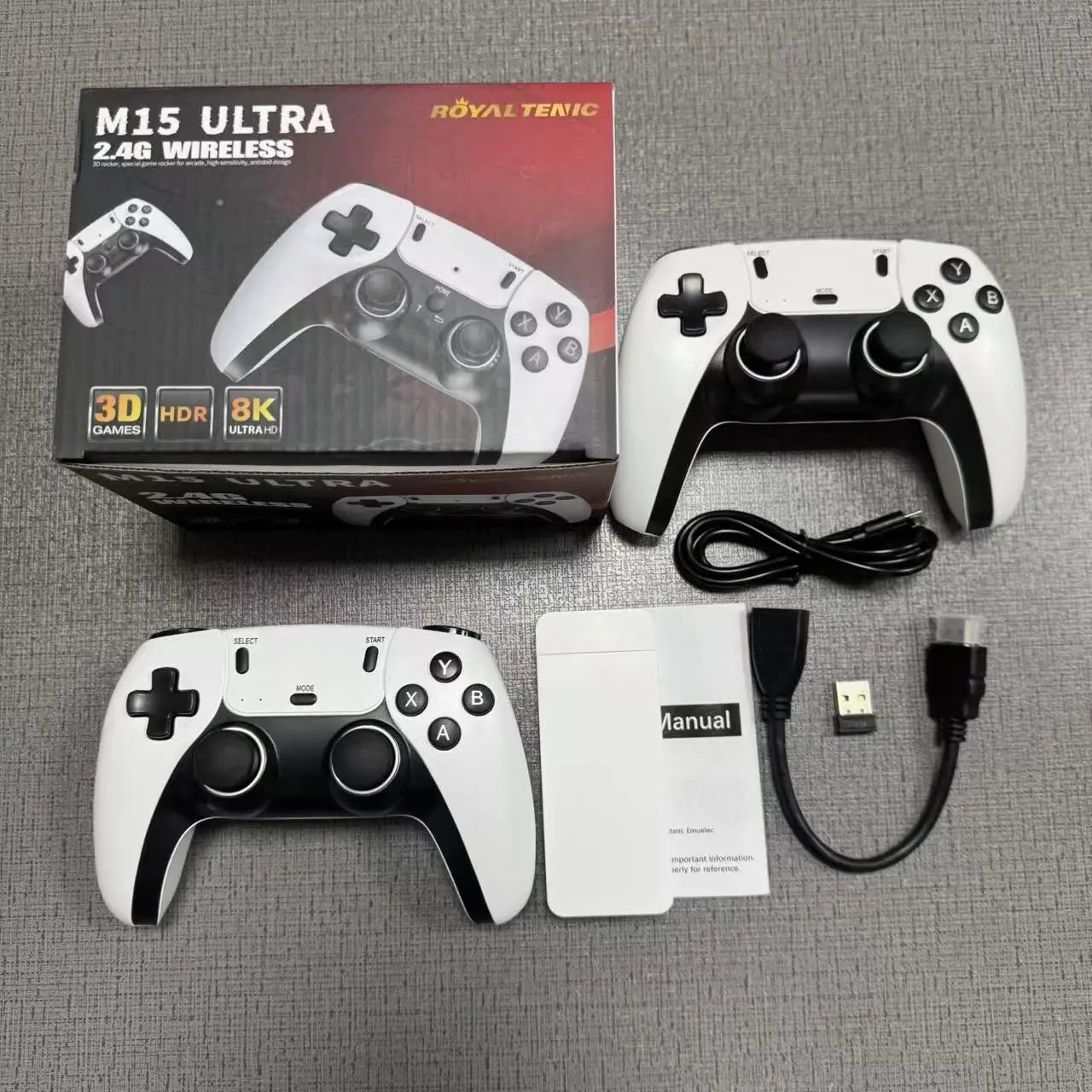 M15 Ultra 4K Game Stick: Consola de Nueva Generación con 50,000+ Juegos y Controles Pro
