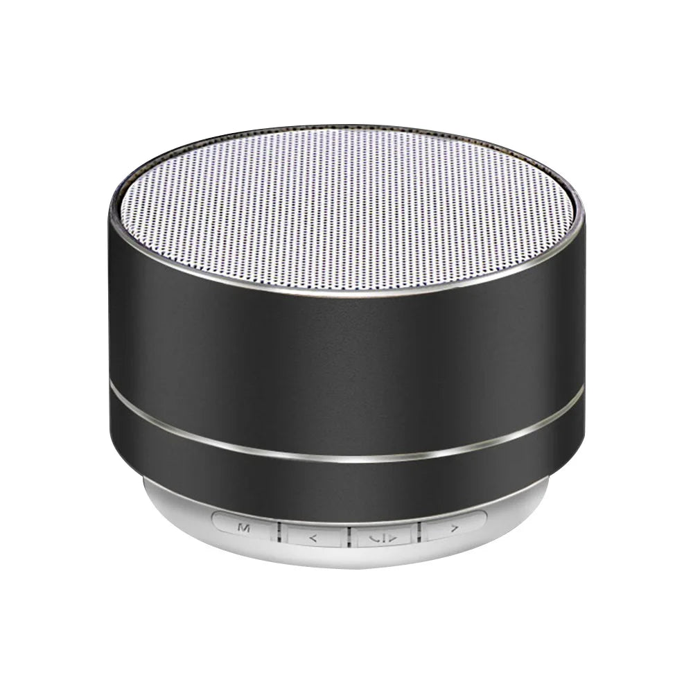 Bocina A10 Metálica: Mini Subwoofer Bluetooth, Sonido Surround HD y Soporte para Micro SD