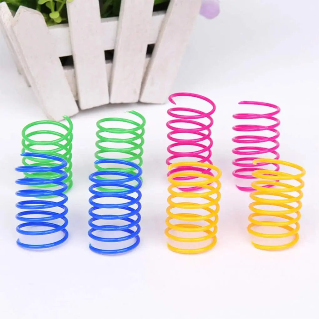 Resortes Helicoidales para Gatos: Juguete Interactivo de Colores (Set 4 a 200 pzas)