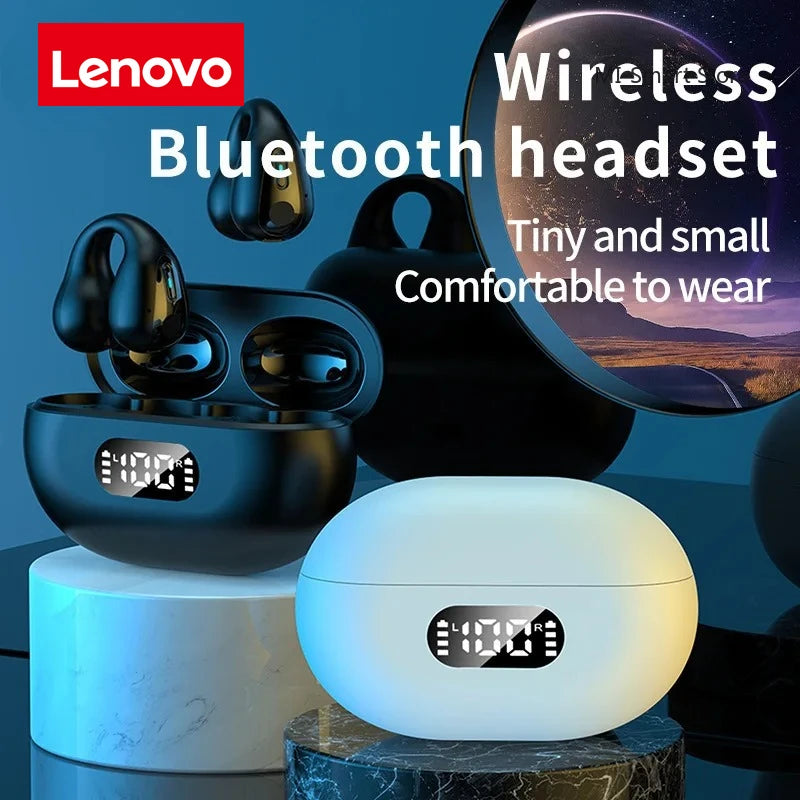 Audífonos Lenovo Clip-on Sport: Sonido HiFi Dolby Bass y Conducción Ósea Direccional