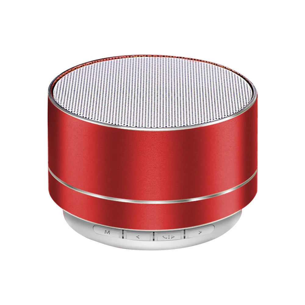 Bocina A10 Metálica: Mini Subwoofer Bluetooth, Sonido Surround HD y Soporte para Micro SD