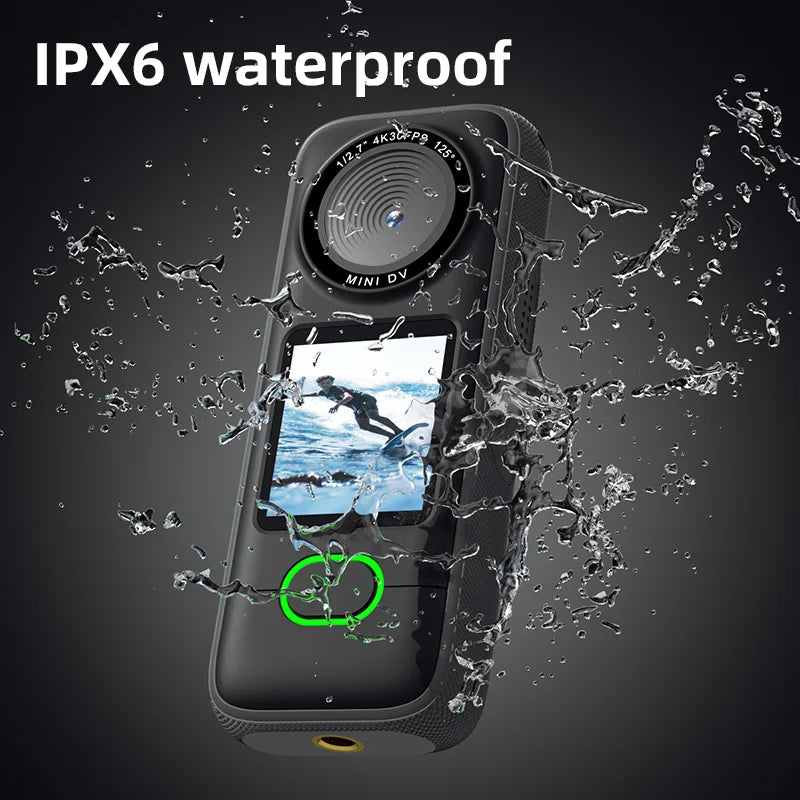 Cámara de Acción 4K Touch Pro: Pantalla Táctica, Estabilizador de Imagen y Bodycam Waterproof para Vlog