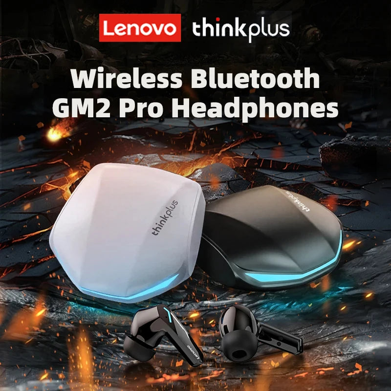 Lenovo GM2 Pro Thinkplus: Audífonos Gamer Bluetooth 5.3 de Baja Latencia y Sonido HD