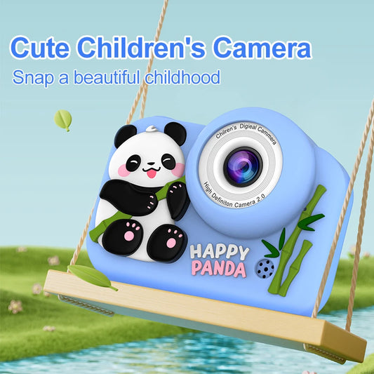 Cámara Digital Infantil Dual: Doble Lente para Selfies, Video HD y Diseño de Caricatura