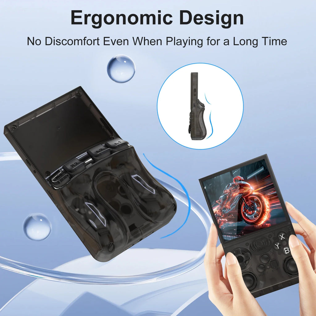 GAMINJA ANS13 Retro Handheld: Consola Portátil con Pantalla HD de 3.0", 500+ Juegos Clásicos y Salida a TV