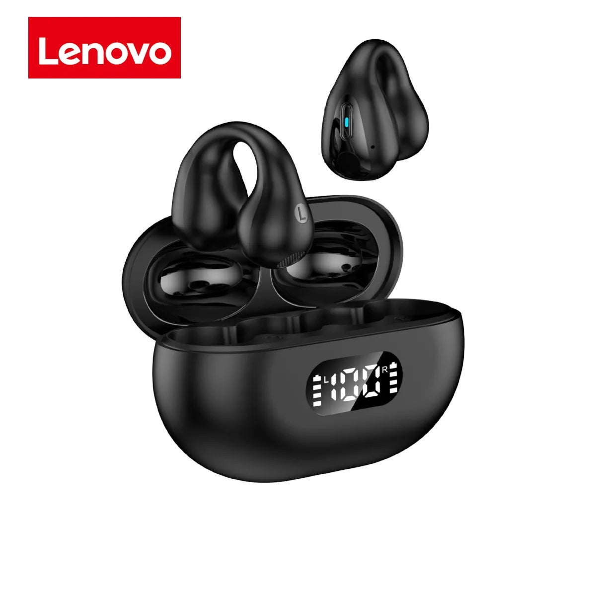 Audífonos Lenovo Clip-on Sport: Sonido HiFi Dolby Bass y Conducción Ósea Direccional