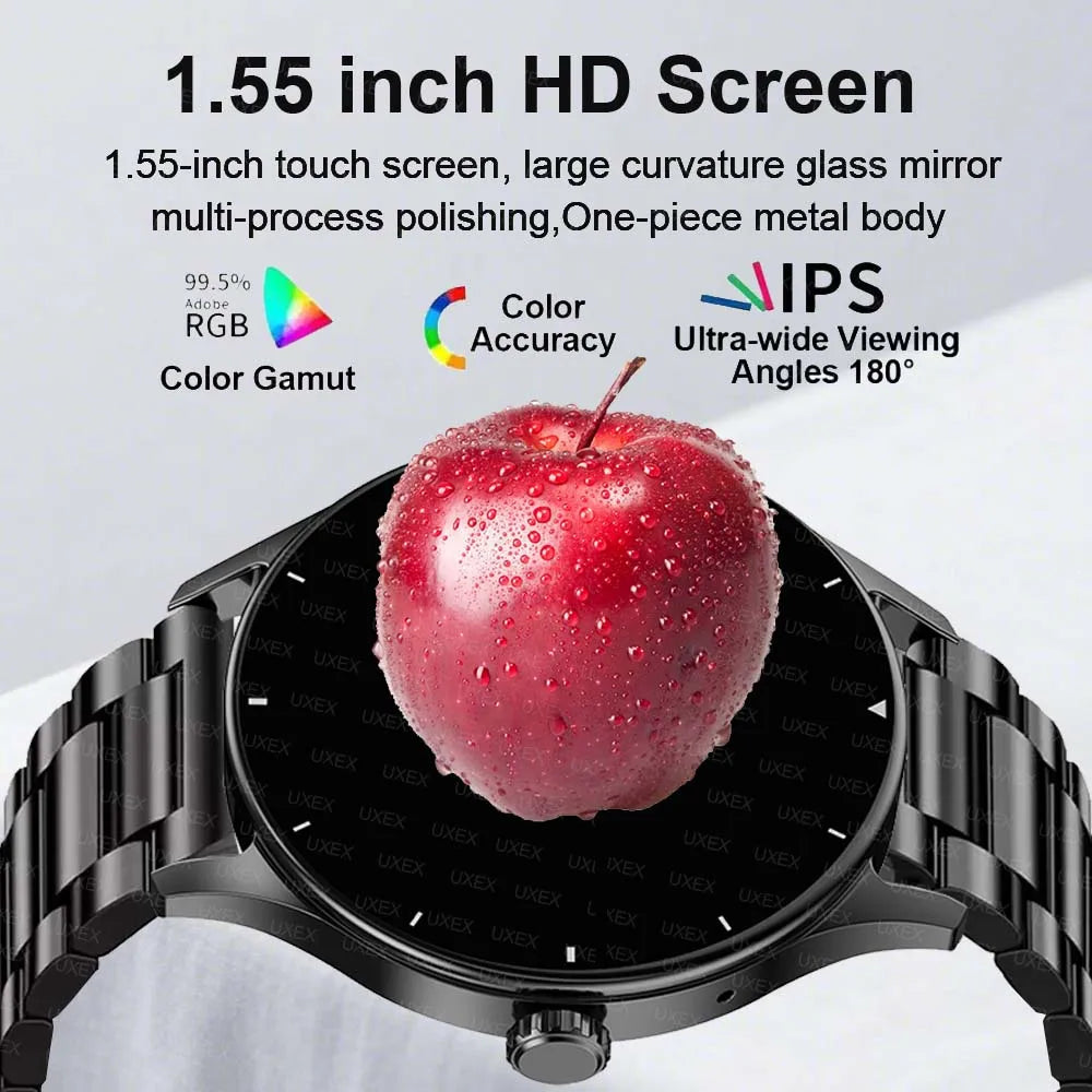 Fashion Smart Watch Plus 1.55" HD: Llamadas BT, Control por App y Monitor de Salud Premium
