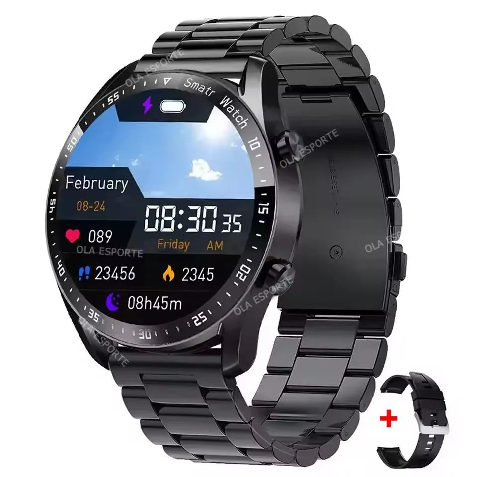 Smartwatch Pro 2025: Pantalla Completa, Llamadas Bluetooth, GPS y Monitor de Salud ECG