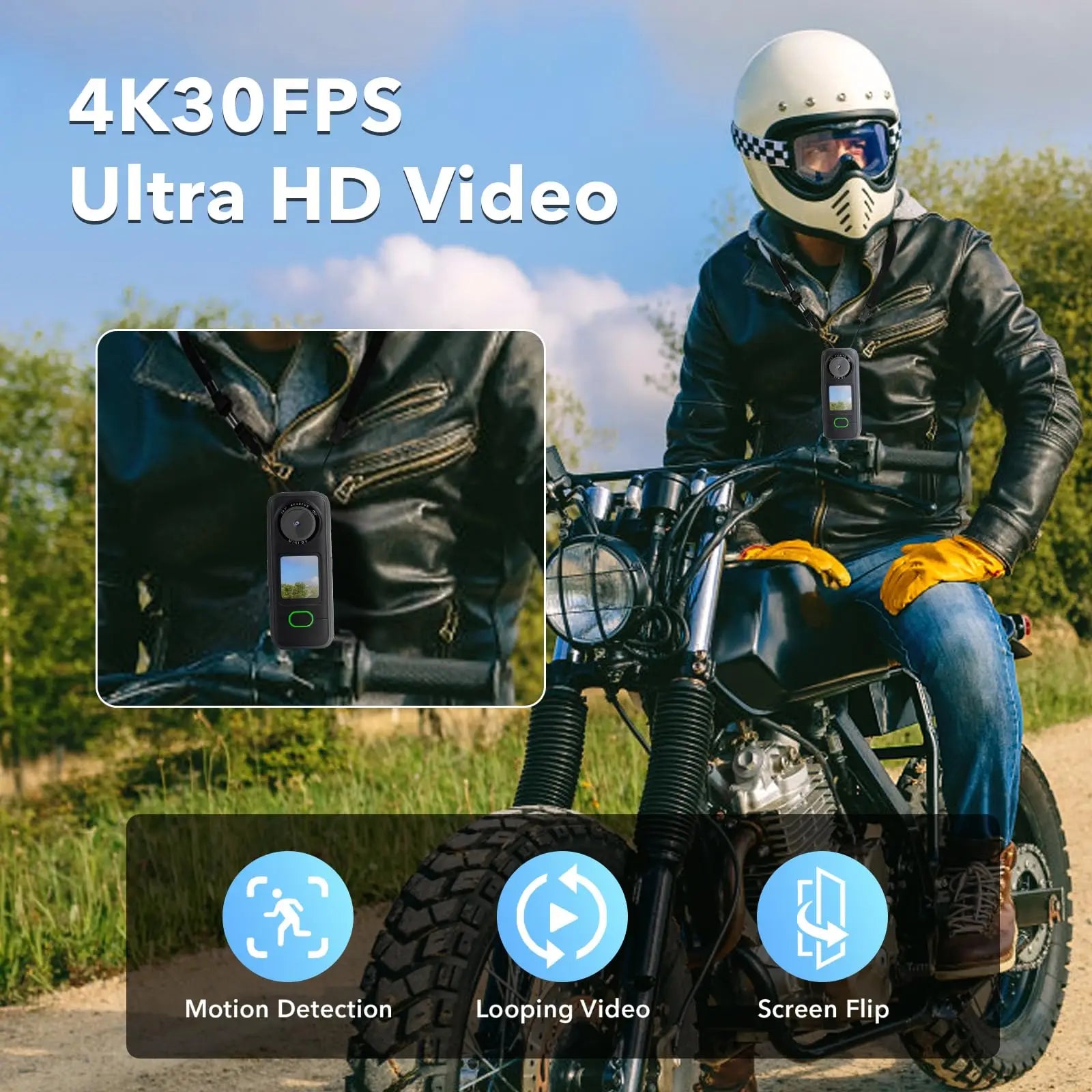 Cámara de Acción 4K Touch Pro: Pantalla Táctica, Estabilizador de Imagen y Bodycam Waterproof para Vlog