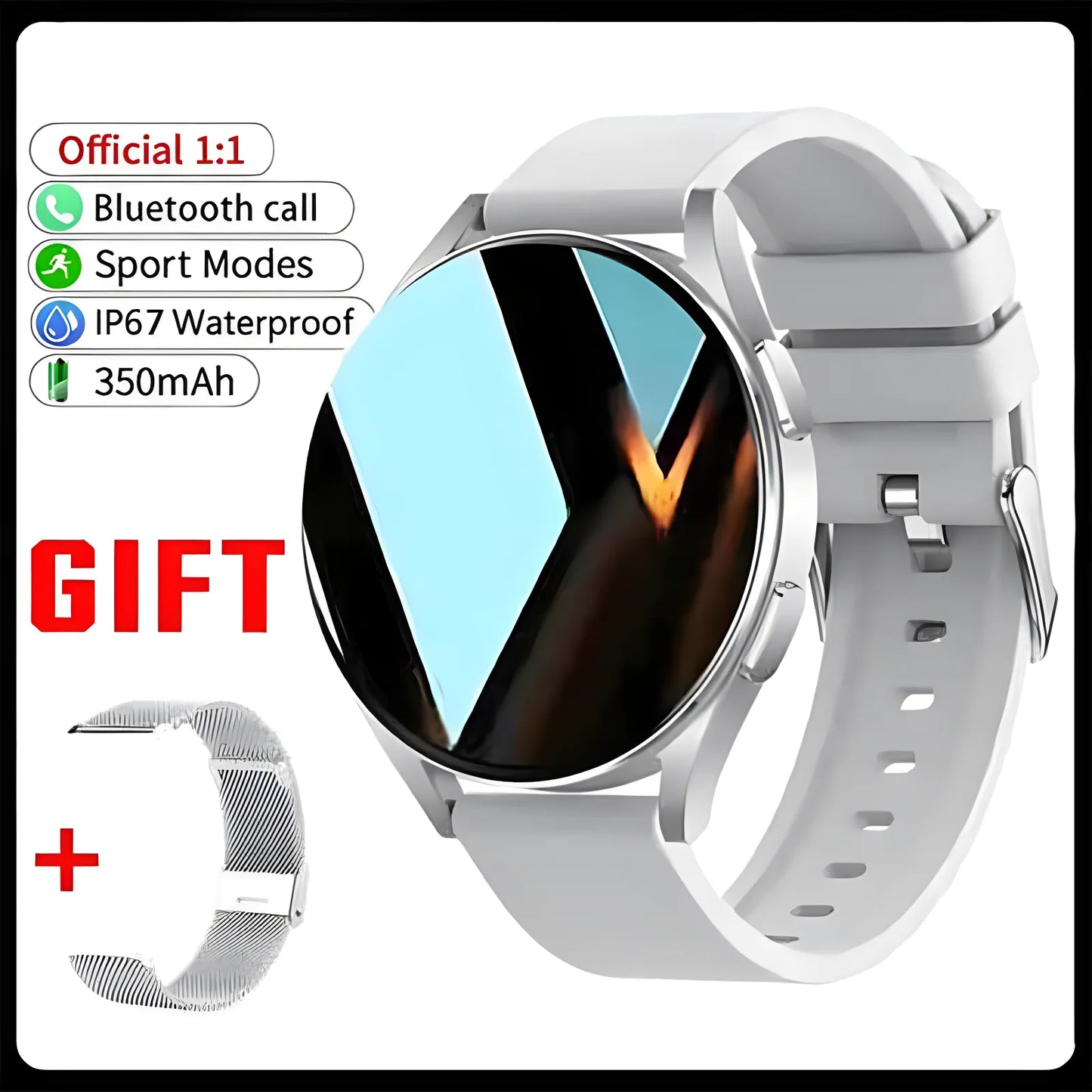 Smartwatch Pro 1.39" HD: Llamadas Bluetooth, Control de Música y Monitor de Salud 6 en 1