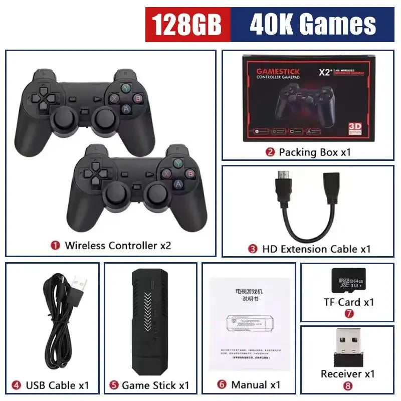 Nuevo X2 Plus 4K Game Stick: Consola de Alto Rendimiento con 40,000+ Juegos y Emulación Pro de PSP/N64