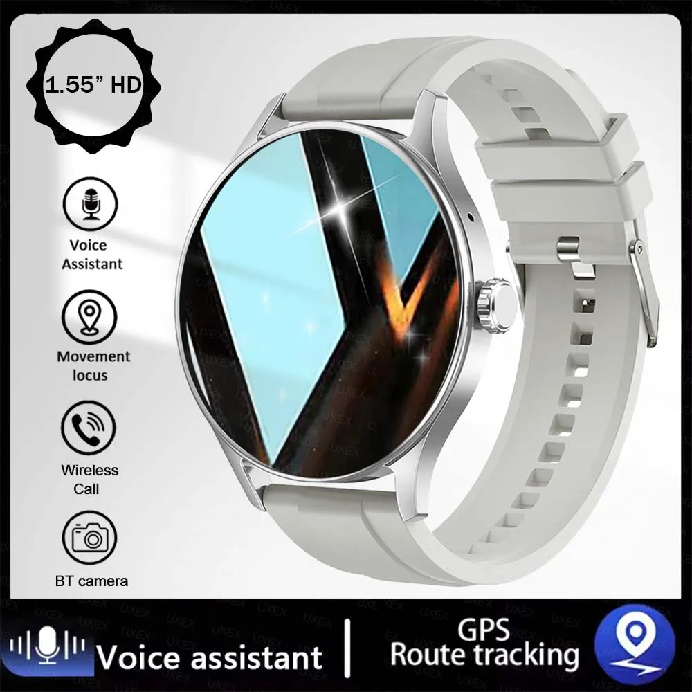 Fashion Smart Watch Plus 1.55" HD: Llamadas BT, Control por App y Monitor de Salud Premium